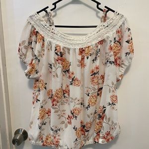 Torrid Off the Shoulder Floral Top